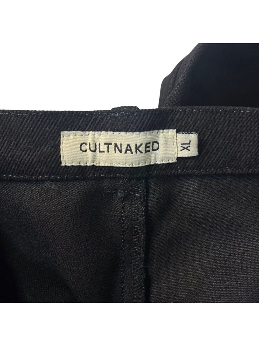 NEW CULTNAKED Denim Killa Trousers Noir Black Size XL - Picture 9 of 13